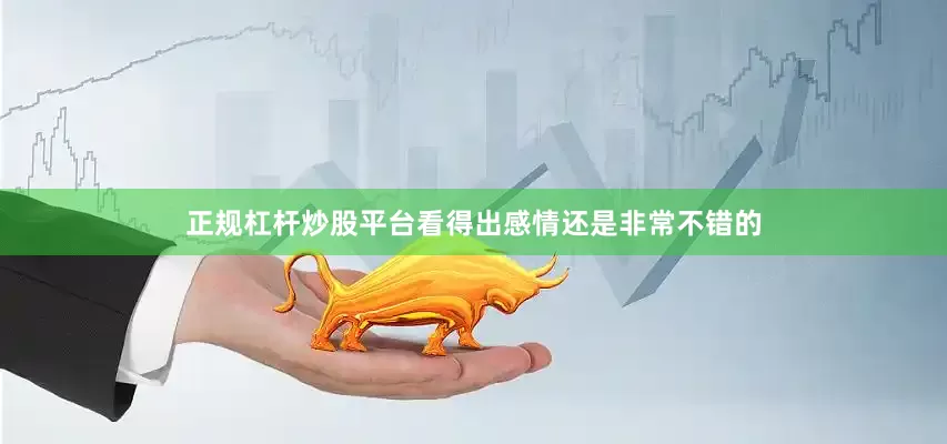 正规杠杆炒股平台看得出感情还是非常不错的